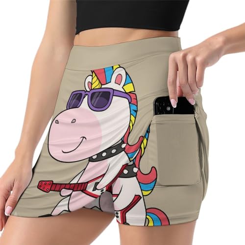 Skort de sport Licorne des Rochers anti-frottement avec poche de rangement