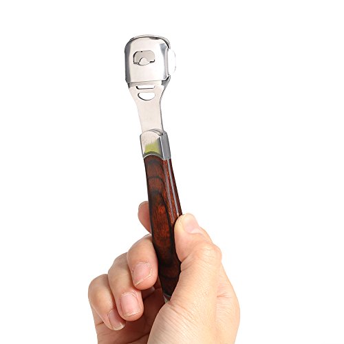 Foot Corn Callus Foot File Foot Scrubber Pedicure, Feet Callus Remover Foot Grater Rasp Foot Scraper Corns Callous Removers Dead Skin Remover for Dry and Wet Feet (with Blade Package)