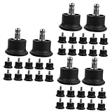 BCOATH 36pcs Locking Chair Casters Fixed Feet for Office Chairs Easy Installation Wheels for Hardwood Floors Stable Glide Furniture Feet Replacement