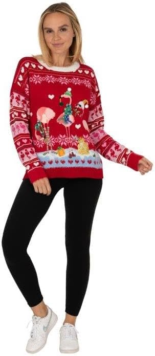 Blizzard Bay Women's Crew Neck, Long Sleeve, Ugly Christmas Sweater - Image 2