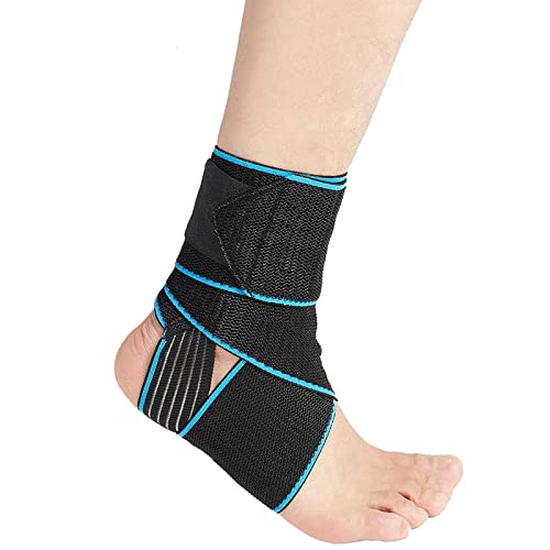 Yomaido Knöchelbandage 1 Stück, Einstellbare Sprunggelenkbandage für Achillessehne, Schützen Knöchelstütze, Ultra Dünn Fußgelenkbandage für Damen & Herren Cover