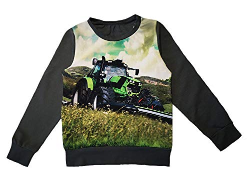Leichtes Sweatshirt Traktor Mähwerk Fotodruck (128)