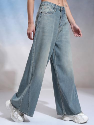 Image of Tokyo Talkies Women Cotton Baggy Jeans | Machine wash