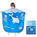Barber Cape for Kids - Ymnenvxo Professional Hair Salon Cape with Adjustable Snap Closure Waterproof Hair Cutting Cape for Salon and Home - 51 x 36 inches (Ocean World)
