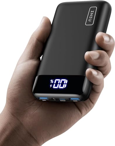 INIU Portable Charger, 22.5W 20000mAh USB C in & Out Power Bank Fast Charging, PD 3.0+QC 4.0 LED Display Phone Battery Pack Compatible with iPhone 15 14 13 12 Pro Samsung S21 Google iPad Tablet, etc.