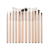 ORO CON DISEÑO DE BEIGE: este conjunto de brochas para ojos se ve muy elegante en el color hermoso más popular, un producto imprescindible en tu colección de maquillaje, perfecto como regalo para tus amigos.