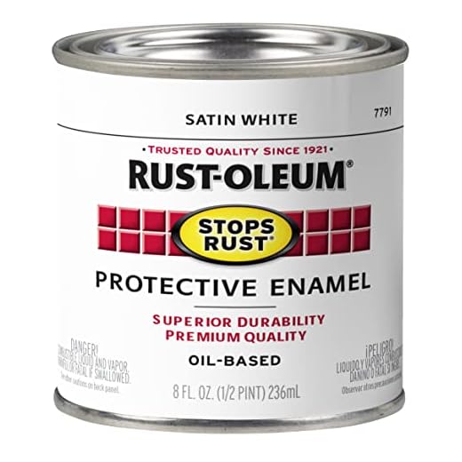 Rust-Oleum 7791730 Protective Enamel, 8-Ounce, Satin White
