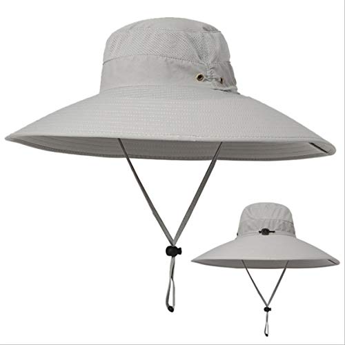 Image of HUAMULAN Wide Brim Sun Hats Men and Women Bucket Safari Fishing Hat for Hiking Garden Lawn Work Camping Outdoor