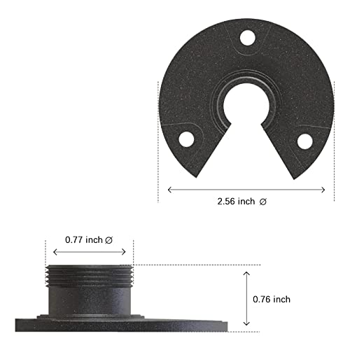 Venus Manufacturing 4Pk Outdoor Low Voltage Landscape Lights Kits With 4 Pack 5 Watt 400 Lumen Led Spotlight And 4 Pack 3/4'' Npsm (0.77” Thread Diameters) Metal Mounting Bracket For Pathway Lights #TOP3