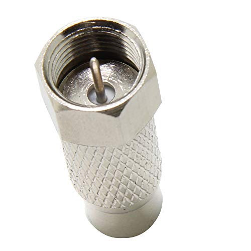 image for Ancable 10-Pack F-Type Male Plug to RCA Female Jack RF Video TV Cable 