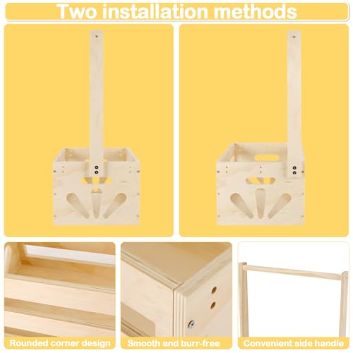 Panier de rangement décoratif bébé en bois noble avec ses accessoires de tri - 4