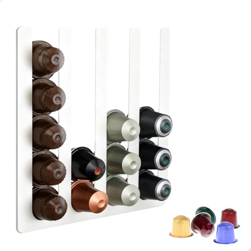 xyuayamz Porte Capsule Rangement, Support à Capsules à Café, Coffee Portacapsule pour 20 Capsules, Distributeur de Capsule pour Placard de Cuisine...