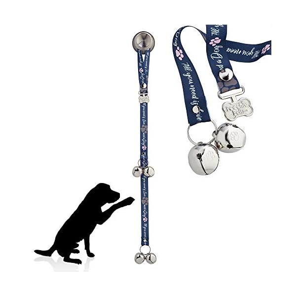 PoochieBells-The-Original-Dog-Potty-Training-Doorbell-for-Puppy-Dog-Housebreaking-and-training-Classic-Collection-Made-in-USA Dog Potty Training Doorbell