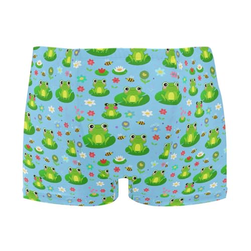Cute Frog Mens Swim Trunk Swimwear Bathing Suit Swim Brief Square Leg Board Short S B0405213