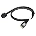 JSER Slimline SAS 4.0 SFF-8654 4i 38pin Host to HD Mini SAS 4i SFF-8643 36pin Target Cable 50cm PCIE4.0
