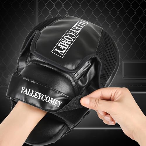 image for Valleycomfy Boxing Curved Focus Punching Mitts,Boxing Pads for Men,Ide