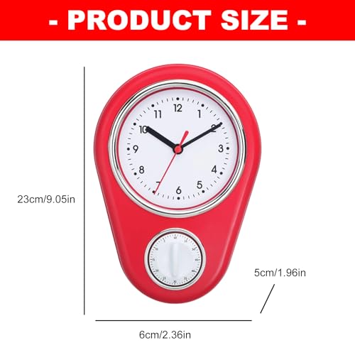 Horloge murale en plastique moderne et silencieuse pour un espace de travail - 4