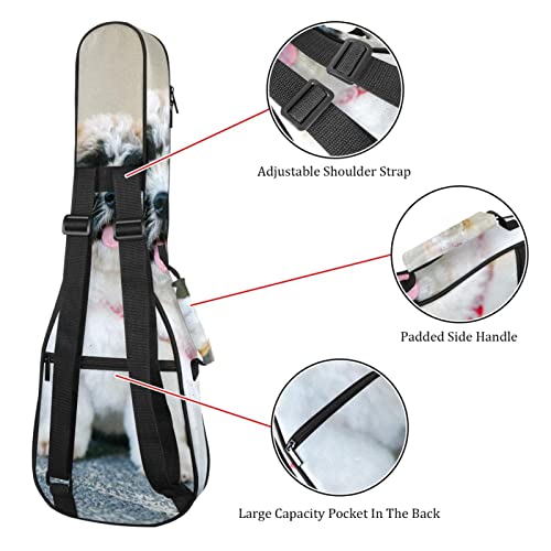 Housse pour ukulélé Shih Tzu – Rembourrage épais en éponge de 10 mm – 53,3 cm – Avec sangles réglables pour concert… - Les Beatles, Paul McCartney, John Lennon, RIngo Starr, George Harrison Housse pour ukulélé Shih Tzu - Rembourrage épais en éponge de 10 mm - 53,3 cm - Avec sangles réglables pour concert… – Image 4
