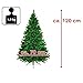 BB Sport Árbol Navideño PVC 120 cm Verde Claro Arbol Navidad Artificial...