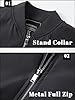 TACVASEN Men's Jacket Lightweight Style Sportwear Bomber Windbreaker Casual Jackets Spring Autumn Varsity Coats Black 3XL #4