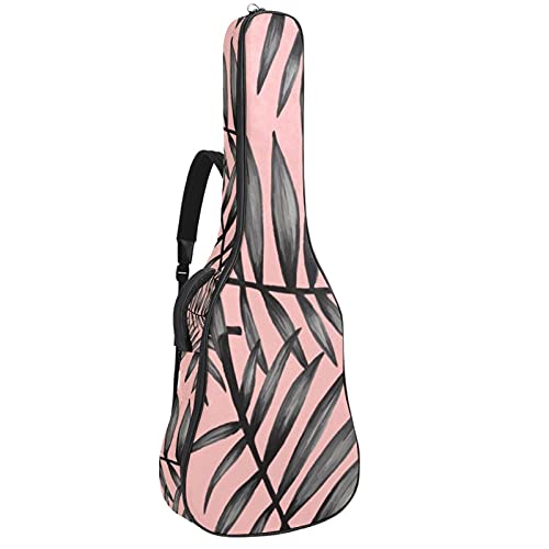 Housse guitare électrique folk imperméable rose à fermeture