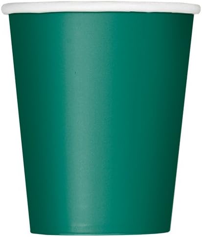 14 Count Paper Cups, 9-Ounce, Forest Green