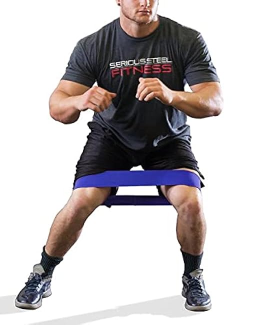 Serious Steel Fitness Hip and Glute Activation Band | Squat & Deadlift Warm-up Band for HIPS and Glutes