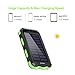 ERRBBIC Solar Charger, 20000mAh Solar Power Bank Waterproof Portable Charger External Battery Packs with Dual 2 USB/LED Flashlights Port for All Cellphones, Tablets, and Electronic Devices