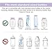 Maymom Solid Lids with Sealing Ring for Standard Sized Bottles; Bottles Lids Compatible with Medela Bottles, Ameda, and Small Sized Nuk, Playtex, Gerber Bottles; 8pc (Purple)