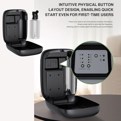 Diffuseur d'huiles essentielles intelligent noir pour hôtel et bureau