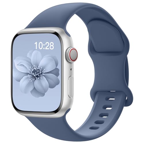 Yoohoo Weiches Silikon-Armband, kompatibel mit Apple Watch, 38 mm, 40 mm, 41 mm, 42 mm, 44 mm, 45 mm, 46 mm, 49 mm, für Damen und Herren, Sport-Ersatzbänder für iWatch Serie 11, 10, 9, 8, 7, 6, 5, 4