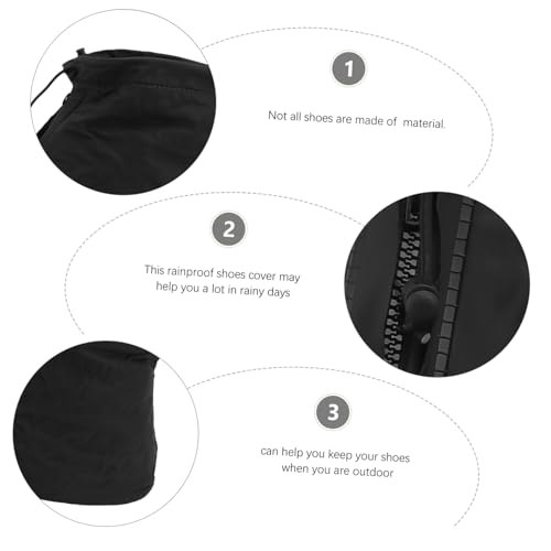 Cubrecalzado impermeable para lluvia para mujer de Abaodam, cubrebotas cómodos para actividades al aire libre miniatura 3