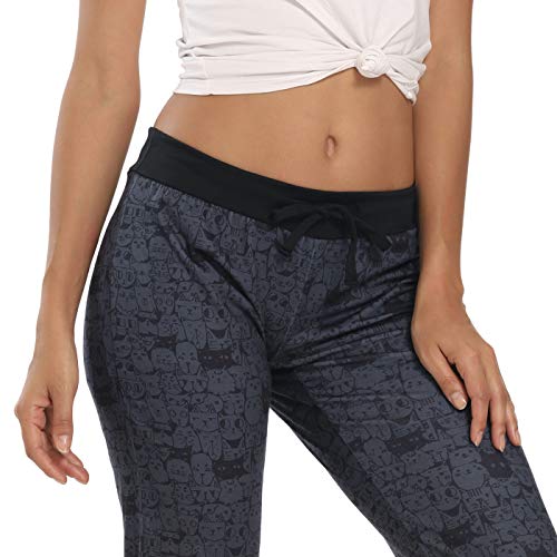 Hde Womens Sleepwear Capri Pajama Pants Sleep Capris Cropped Lounge Bottoms Small, A Thousand Cats #TOP1