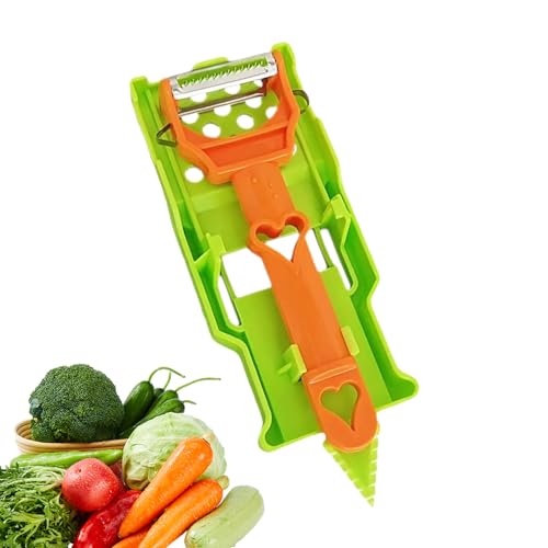 Set Affettaverdure - Pelafrutta 21x8x3 Cm, Taglierino Da Cucina Multifunzionale, Strumento Per Triturare In Acciaio Inossidabile, Utensile Da Cucina Durevole, Gadget Da Taglio Efficiente | Pratico