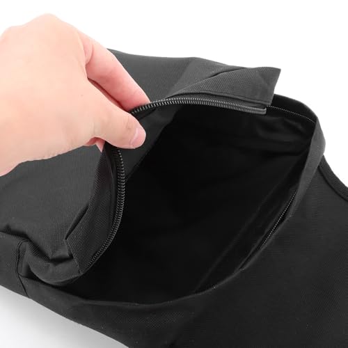 Bolsa de almacenamiento lateral para motocicleta y bolsa herramienta frontal para asiento negro para ATV y moto de playa miniatura 6