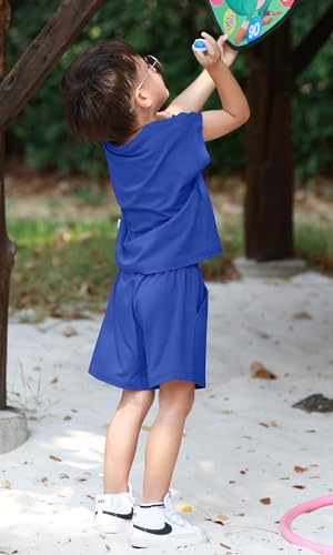 Image of KOH KOH Kids 2026 Toddler Muscle Tee Sleeveless Tank Top Matching Shorts Set