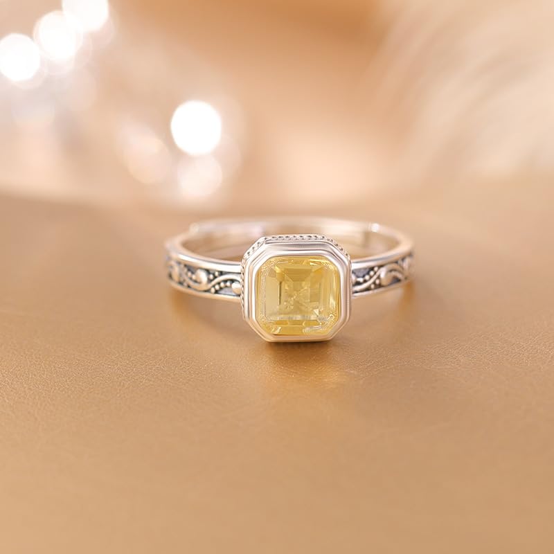 Fait à la main délicat en filigrane gaufré bague ajustable argent