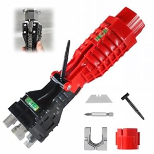 18 in 1 Multifunctional Sink Wrench, Plumbing Tool for Professional Plumbers, Faucet Installation Tool for Tight Spaces, for Kitchens, Bathrooms & Toilets