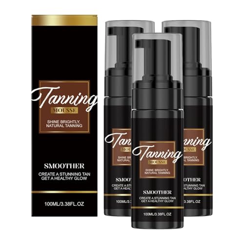 Mousse autobronceadora de larga duración para un bronceado natural hidratante con tres unidades