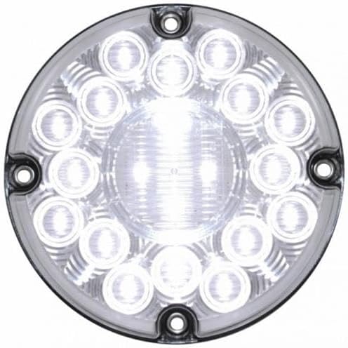UNITED PACIFIC Luz de respaldo 38395B, 7", redonda, 20 LED blancos