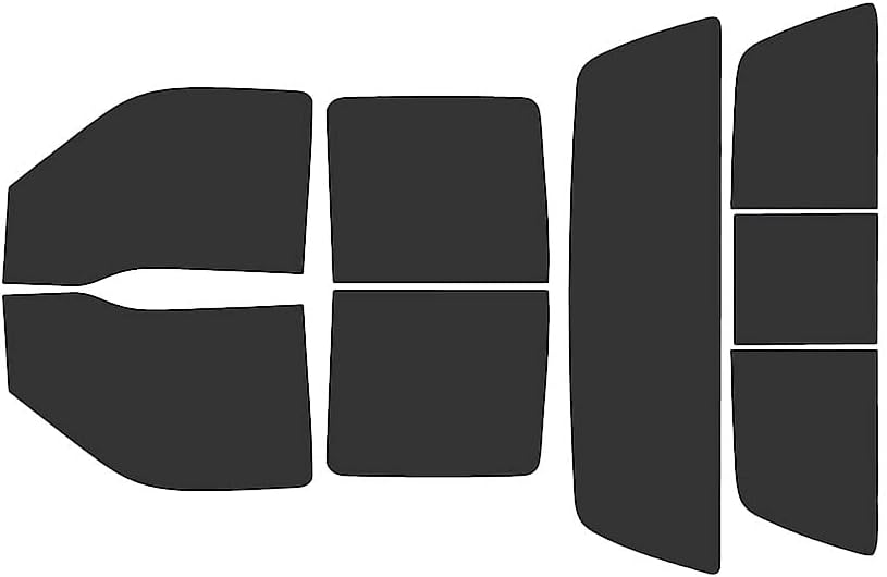 Rvinyl Window Tint Kit Compatible with Ford F-250 1999-2007 4 Door - Black 20% - Single Ply No Bubble Film - Do it Yourself Vehicle Complete Precut Kit