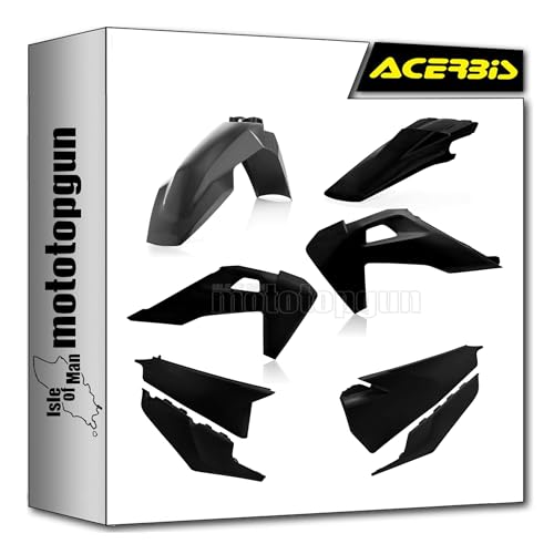 acerbis 0023482.090 plastic kit schwarz kompatibel mit husqvarna fc 450 2019 mototopgun