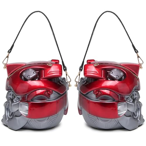 Image of Men PVC Unique Novelty Weird Shape Handbag Purse Detachable Strap Crossbody Shoulder Bag for Women
