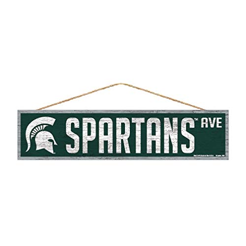 NCAA Michigan State Spartans Sports Fan Home Decor, Team Color, 4x17