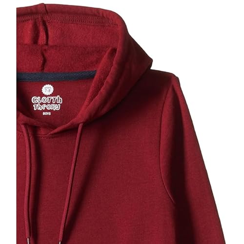 Image of Boy's Cotton Fleece Hooded Sweatshirt with Kangaroo Pocket
