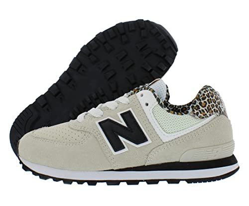 New Balance 574 Boys Shoes Size 11, Color: Grey/Leopard-Grey