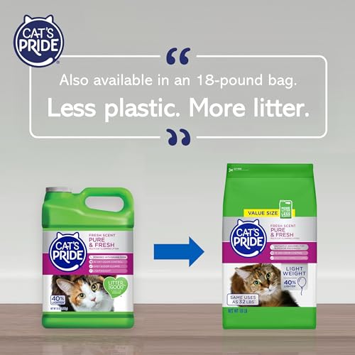 Cat's Pride Fresh & Light Ultimate Care Scented Multi-Cat Litter, 10 Pound, Single Pack