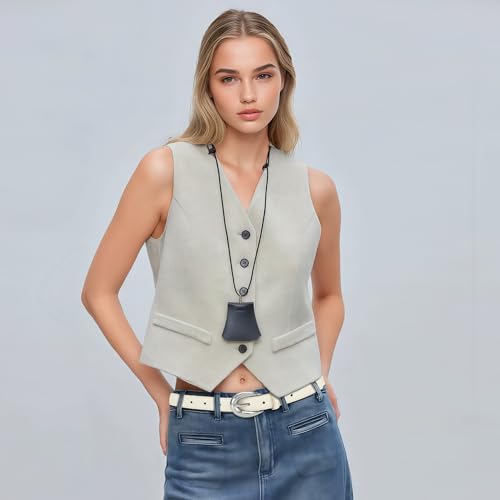 Earnda Women Belt for Jeans Pants Vintage Ladies Skinny Faux Leather Waist Belt with Gold/Silver Buckle2