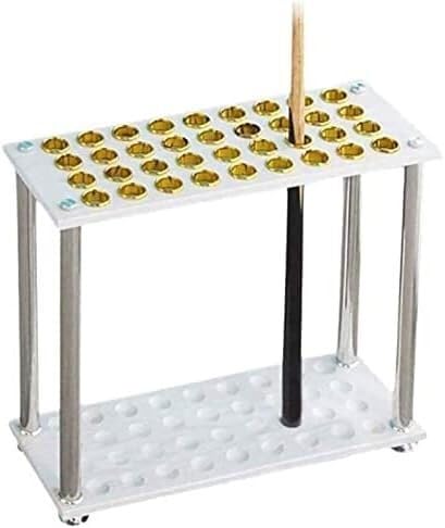 Support de queues de billard autoportant 36 queues blanc au sol
