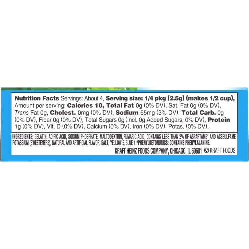 Jell-O Lime Sugar-Free Gelatin Mix (0.3 oz Boxes, Pack of 6)